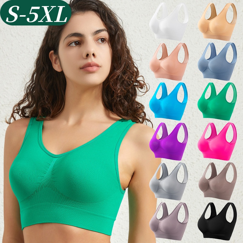 T Shirt Bra Seamless - Women's Seamless Push-Up Bra Sports Bralette