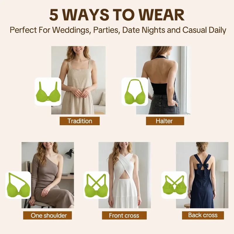 HSIA Seraphina 5-Way Multiway  - Sheer Mesh Bra review and price