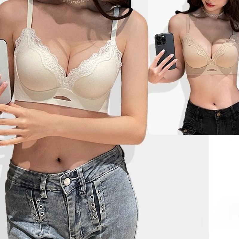 Elegant Matte Lace Bralette AB - T Shirt Bra Seamless review and price