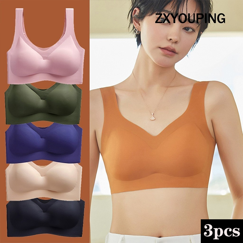 3PCS Sexy Sports Bra Seamless  - Wirefree Bra Comfort review and price