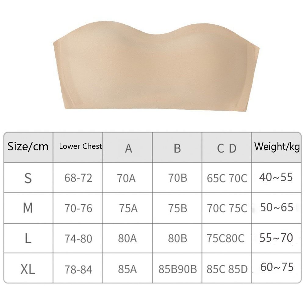 Solid Color Strapless Wrapped  - Plunge Bra Push Up review and price