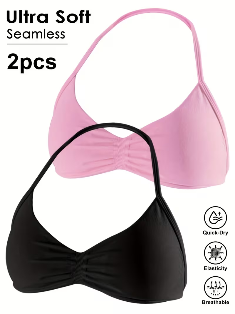 2pcs Seamless Sexy Open Back G - Sports Bra Racerback review and price